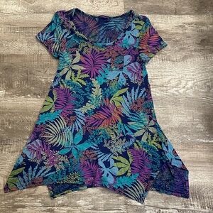 Fresh‎ Produce Women's XS Cotton Tropical Print Tunic Top